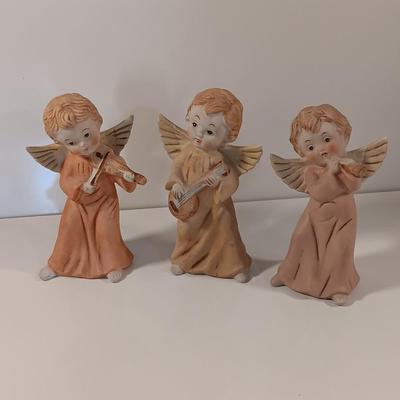 Three 1970's Homeco Angel figures