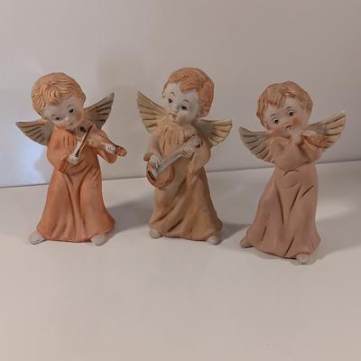 Three 1970's Homeco Angel figures