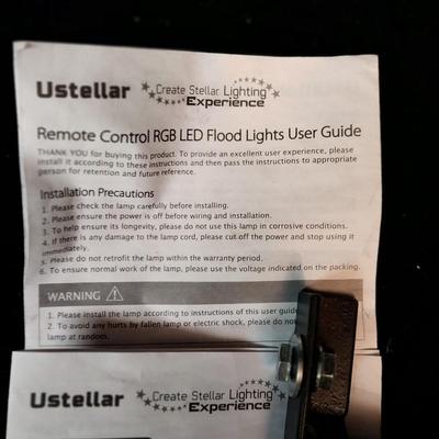 USTELLAR REMOTE CONTROL RGB LED OUTDOOR FLOOD LIGHTS