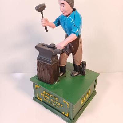 Vintage cast Iron mechanical bank