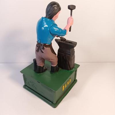 Vintage cast Iron mechanical bank