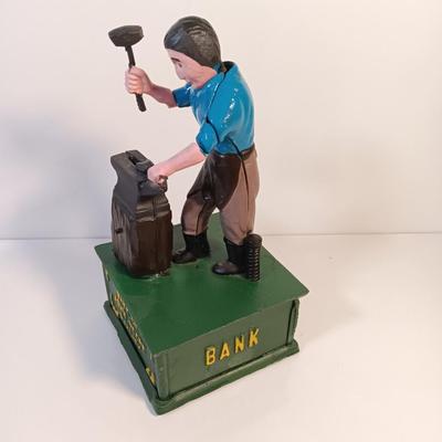 Vintage cast Iron mechanical bank