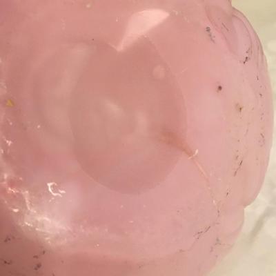 Satin Glass Rose Bowl Vase