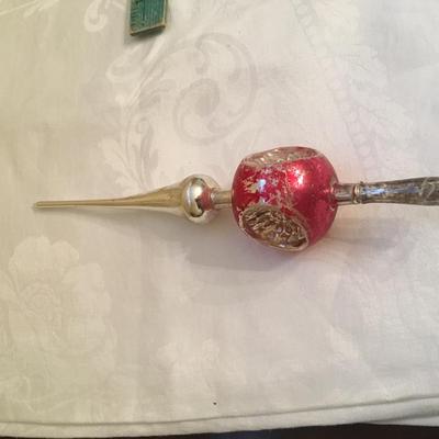VIntage triple indent tree topper