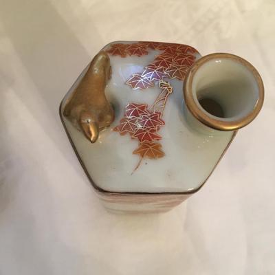 Vintage Japanese Whistling Sake Decanter with 6 Whistling Cups