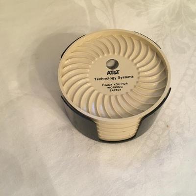 vintage coaster set AT& T Advertising