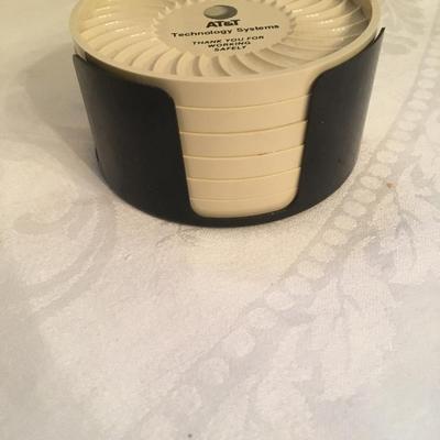 vintage coaster set AT& T Advertising
