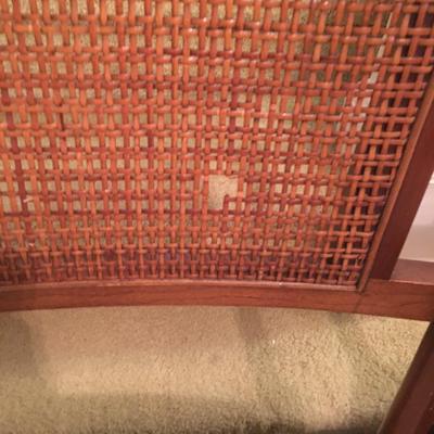 MCM cane back dining chairs