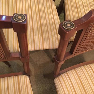 MCM cane back dining chairs