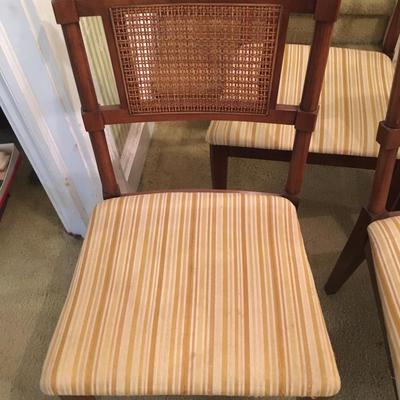 MCM cane back dining chairs