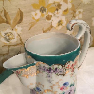 Porcelain handpainted pitcher