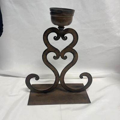 Iron Candleholder & Table Lamp (B2-MG)