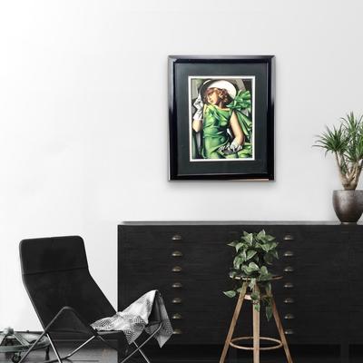 953 Tamara De Lempicka "Young Lady with Gloves" Framed PRINT