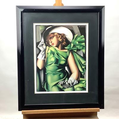 953 Tamara De Lempicka "Young Lady with Gloves" Framed PRINT