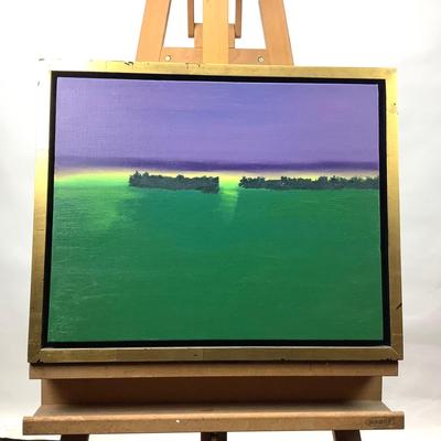 955 Original Oil on Linen "Solitude on the Choptank" Painting by Jim Krahn