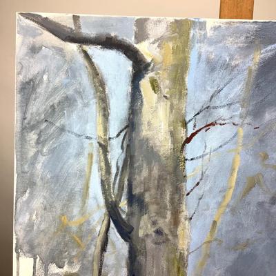 956 Large Painting of Tree Landscape by David Grafton