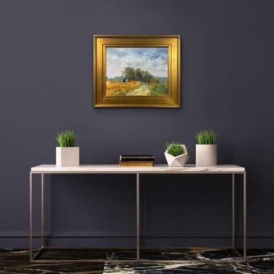 958 Original "Ripe For Harvest" Painting By Plein Air Artist Betty Huang