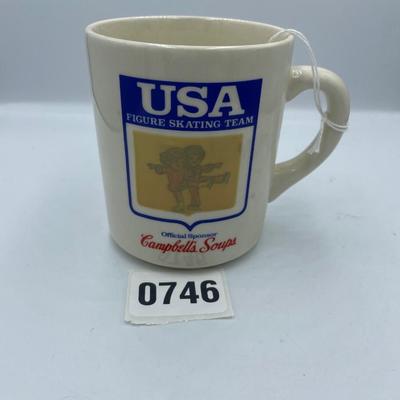 Campbellâ€™s soup USA figure skating mug