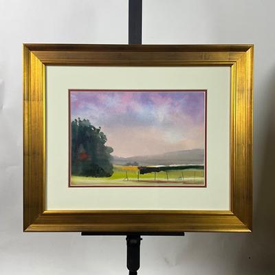 960 Watercolor Landscape by Joe Mayer