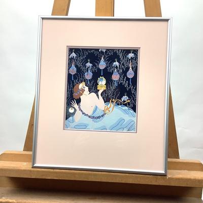 967 Art Deco "Stolen Kisses" Framed Print