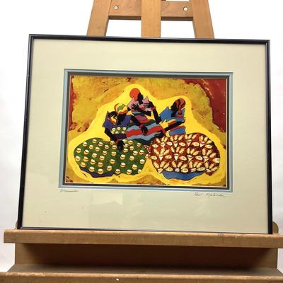 969 Paul Nzalamba "Discussion" Framed Photo