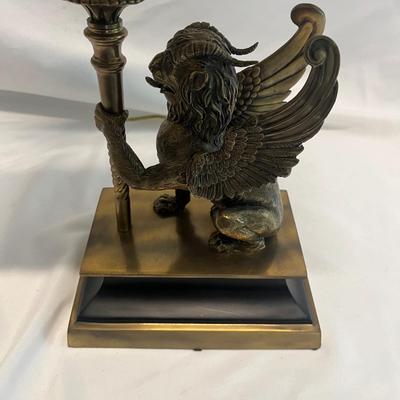 Brass Griffin Table Lamp (B2-MG)