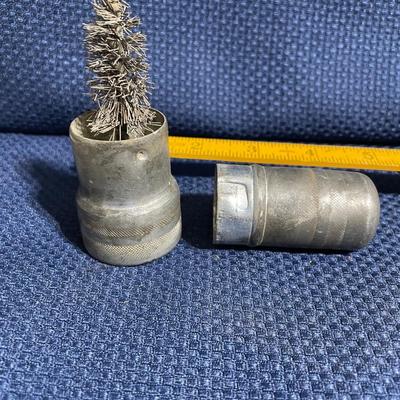 Vintage battery terminal brush