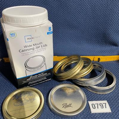 Wide mouth jar lids