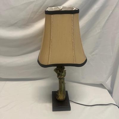 Metal Framed Pocket Watch Style Mirror & Table Lamp (B2-MG)