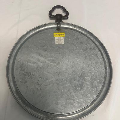 Metal Framed Pocket Watch Style Mirror & Table Lamp (B2-MG)