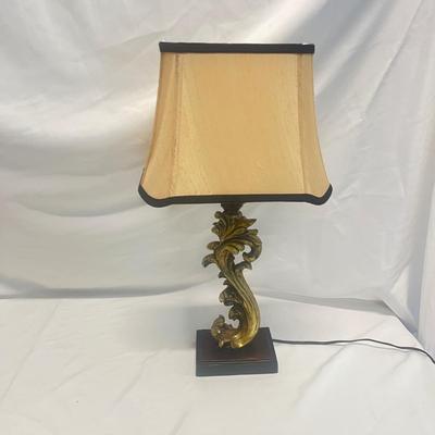 Metal Framed Pocket Watch Style Mirror & Table Lamp (B2-MG)