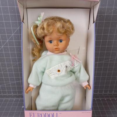 Vintage 1980's Lucky Bell Euro Doll Flora w/ Original Box