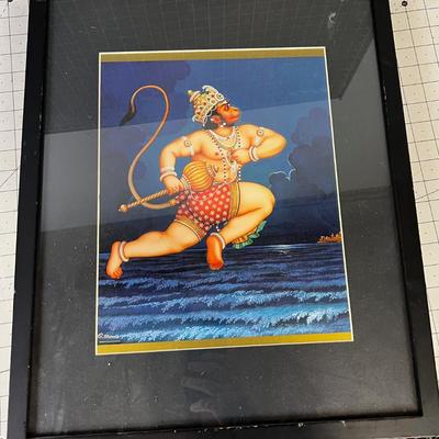 G Sharma PRINT Framed Monkey God AWESOME! 