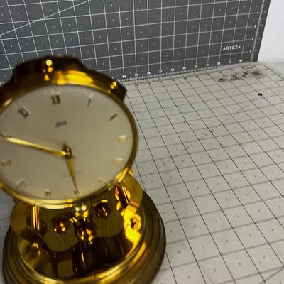 SCHATZ Anniversary Clock. Brass