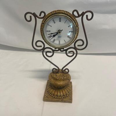 Quartz Clock, Miniature Broom & Table Lamp (B2-MG)