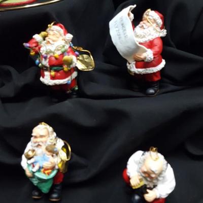 Coca Cola Santa Ornament Collection