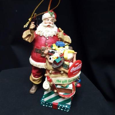 Coca Cola Santa Ornament Collection