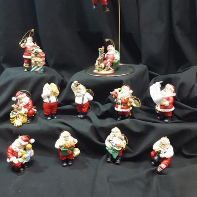 Coca Cola Santa Ornament Collection