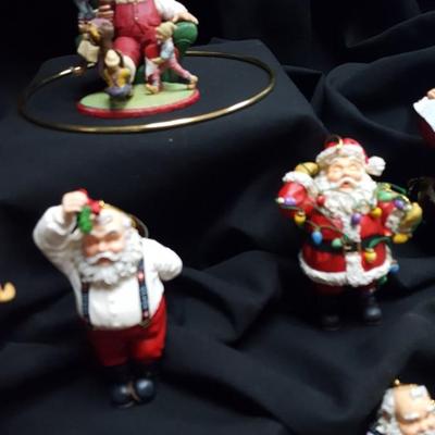 Coca Cola Santa Ornament Collection