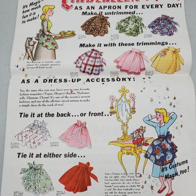 Walt Disney's Cinderella Apron Pattern  #1