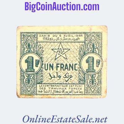 1944 MOROCCO 1 FRANC