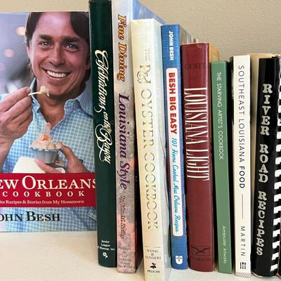 Eleven (11) Assorted Louisiana Cookbooks
