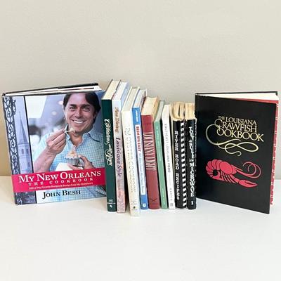 Eleven (11) Assorted Louisiana Cookbooks