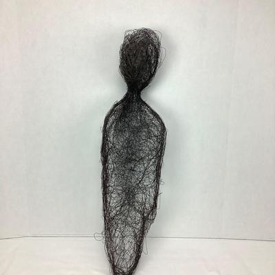 990 Steel Wire Sculpture titled â€œImmortalâ€ by Rebecca Kamen