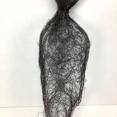 990 Steel Wire Sculpture titled â€œImmortalâ€ by Rebecca Kamen
