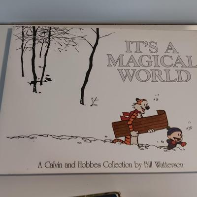 Three Calvin and Hobbs Comic books