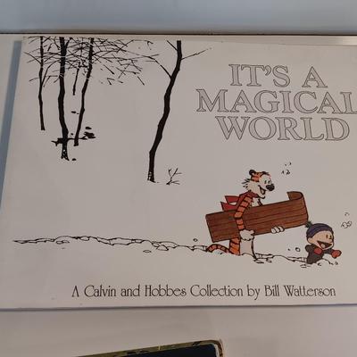 Three Calvin and Hobbs Comic books