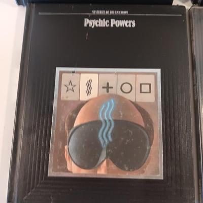 Four Mysteries of the Unknown hardback books The UFO Phenomenon, Psychic Voyages, Psychic powers, and Mystic Quests