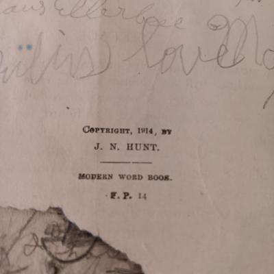 Antique school books