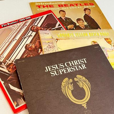 THE BEATLES / ELTON JOHN / JESUS CHRIST SUPERSTAR ~ Four (4) Record Albums